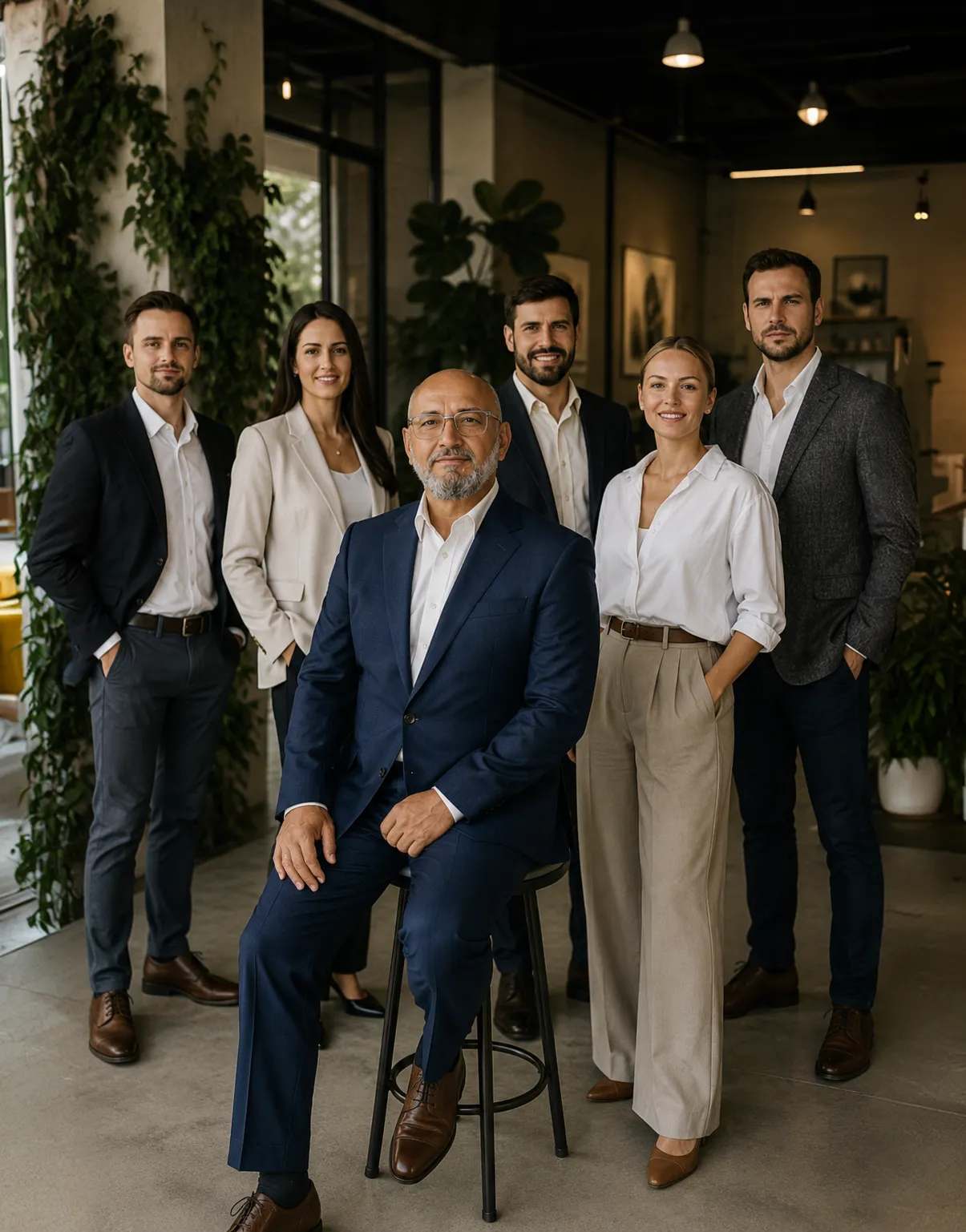 The Atelier Landscape Studio design team in their Cleveland studio