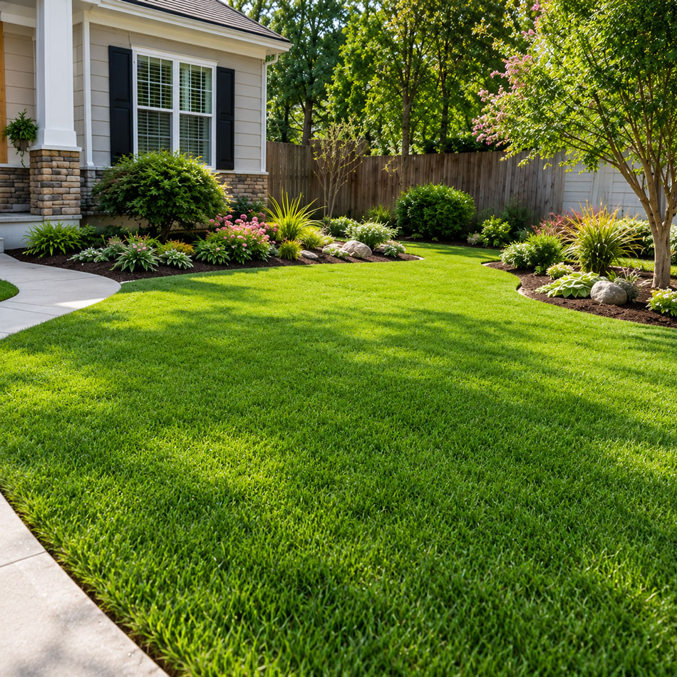 Lawn after Evergreen Landscapes' work